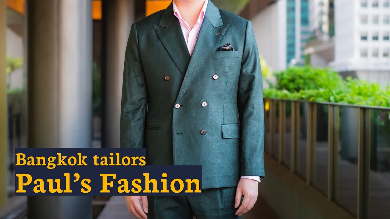 I revisited Paul's Fashion for an emerald double-breasted suit | Bangkok Tailoring Review