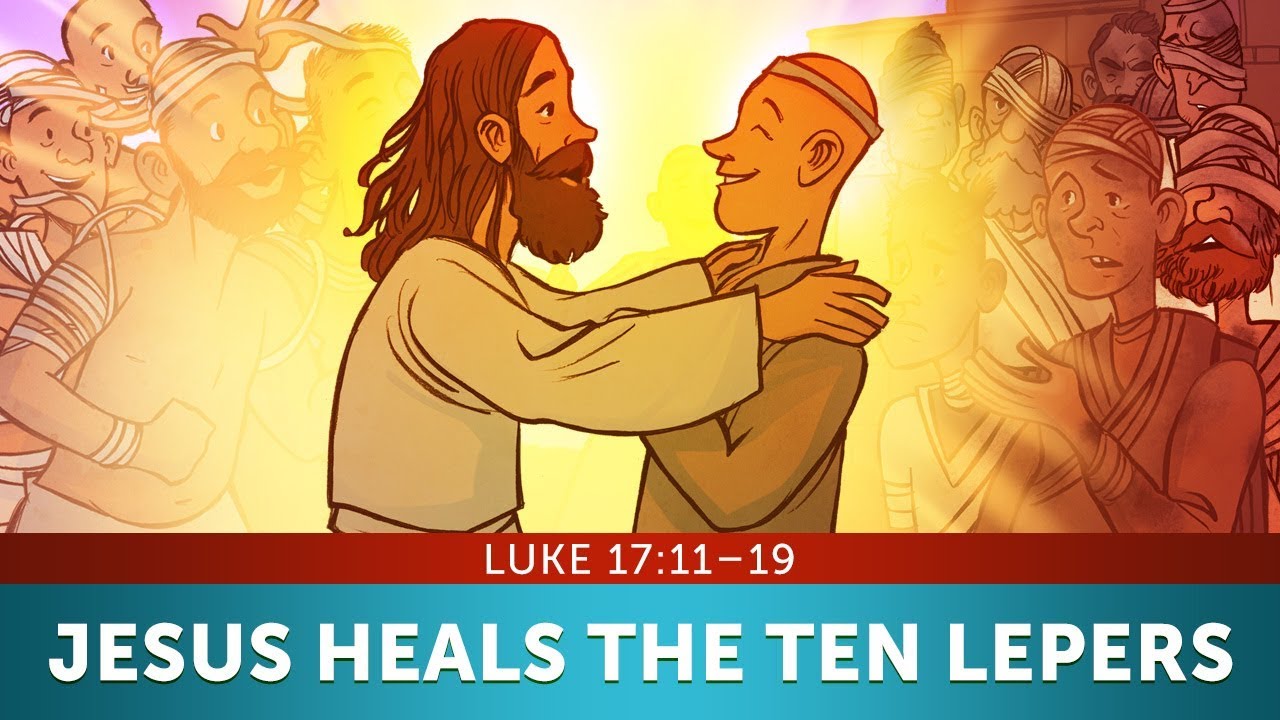 10 Lepers Bible Story for Kids - Luke 17 | Thanksgiving Sunday School Lesson | ShareFaithkids.com