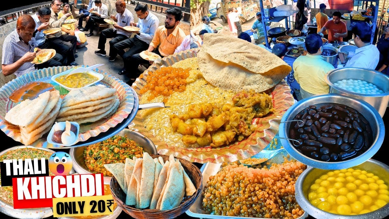 India’s Highest Selling Thali Khichdi ONLY Rs 20/- | Cheapest Veg FOOD Of Kolkata | Street Food