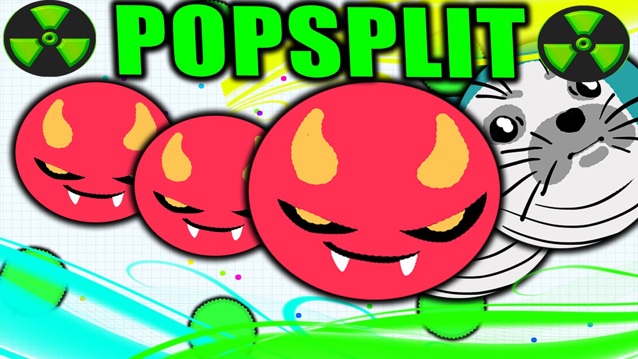 NEW! 15X Popsplits Tactic - Agar.io Split Technique | Agario Gameplay