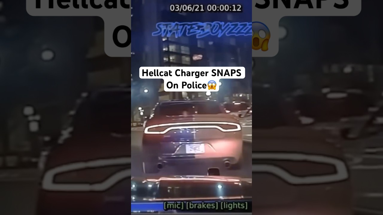 Dodge Charger Hellcat EMBARRASSES Police In High Speed Chase! #policechase #policepursuit