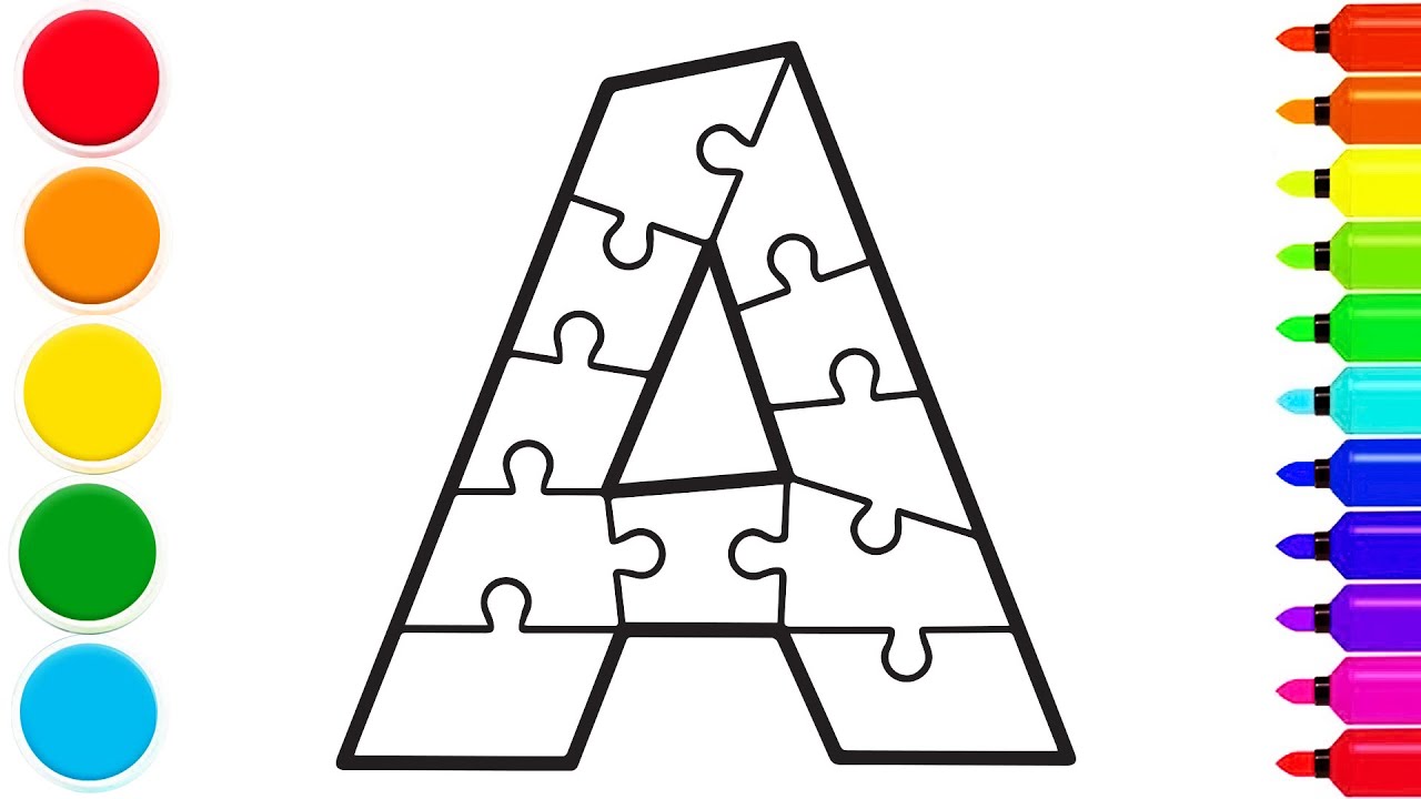 How to Draw Letters, ABC, A to Z | step by step