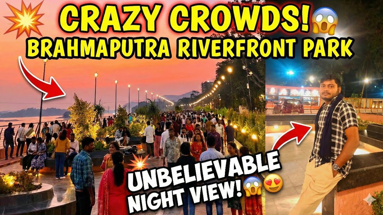 BRAHMAPUTRA RIVERFRONT PARK in Guwahati | Night Life vlog