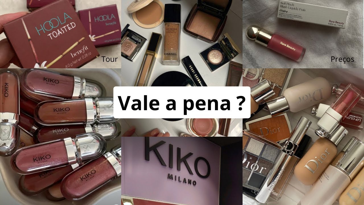Fui na KIKO MILANO DA EUROPA, vale a pena? PRE&Ccedil;OS Sephora, Dior, Fenty Beauty, Chanel e mais