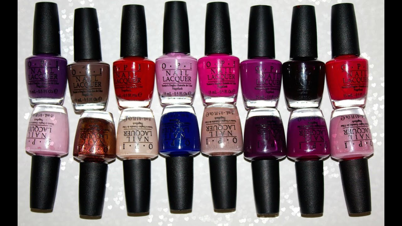 OPI Обзор и Cвотчи лаков opi, моя коллекция
