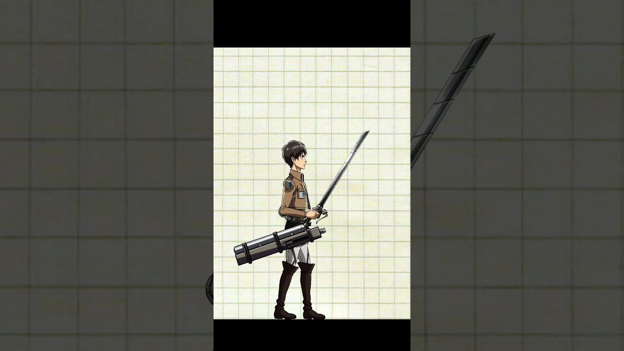 How to animate Attack on Titan eren Yeager. #attackontitan #erenyeager #anime #howto #animation