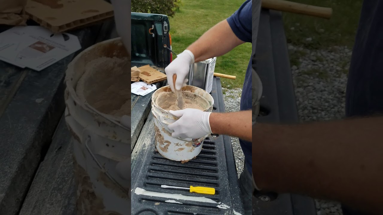 Layup & Laminating Epoxy Resin Log Cabin Log Repair