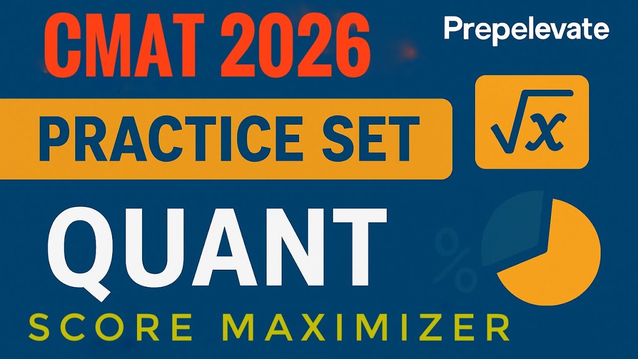 Cmat practice set for quant. Score maximizer 