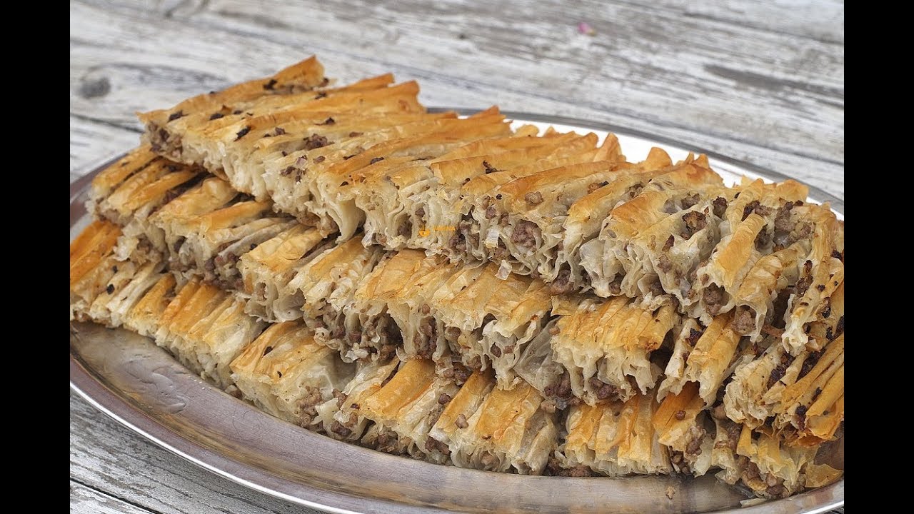 Mesna Pita Harmonika Accordion Fan Meat Pie - Sašina kuhinja