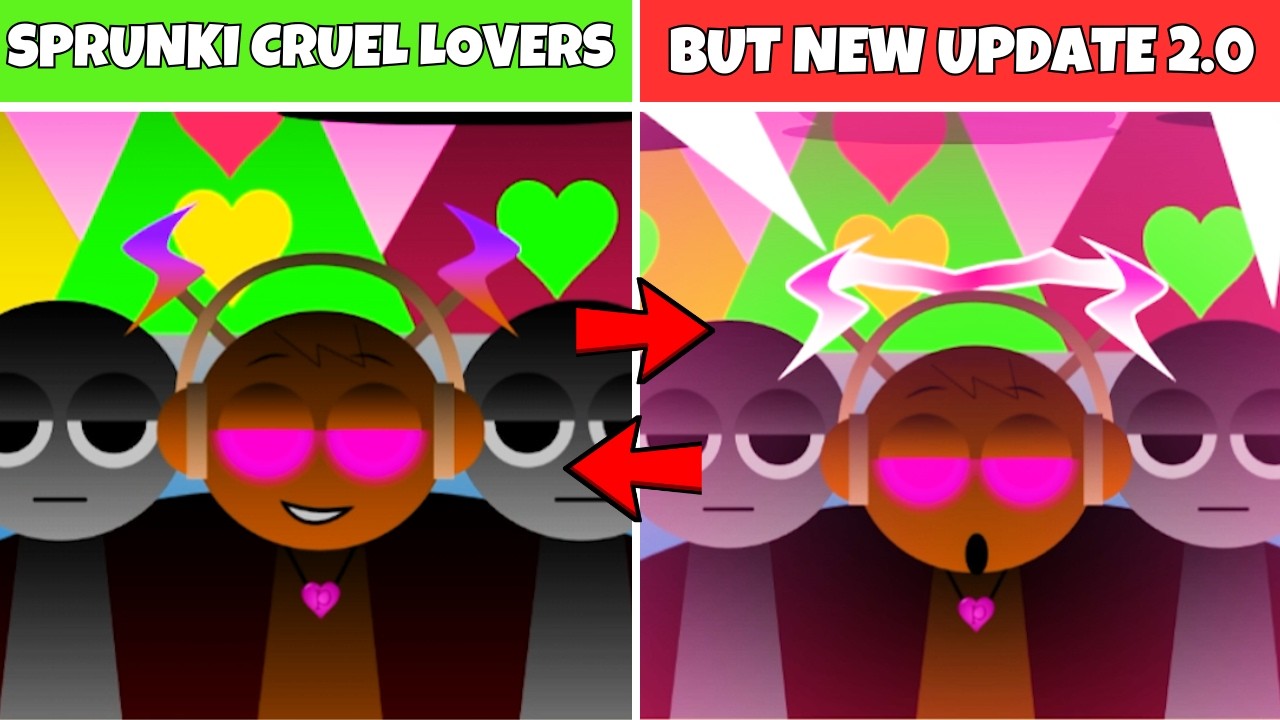 Incredibox Sprunki : Cruel Lovers | Wenda, Pinki, Sky, Oren & Simon New Update #sprunki #incredibox