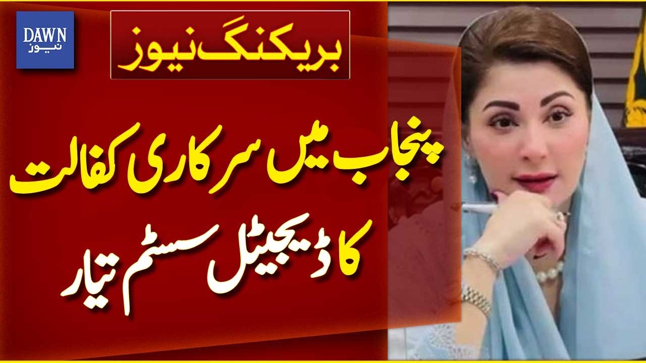 Digital Government Welfare System Launched in Punjab | Breaking News | Dawn News