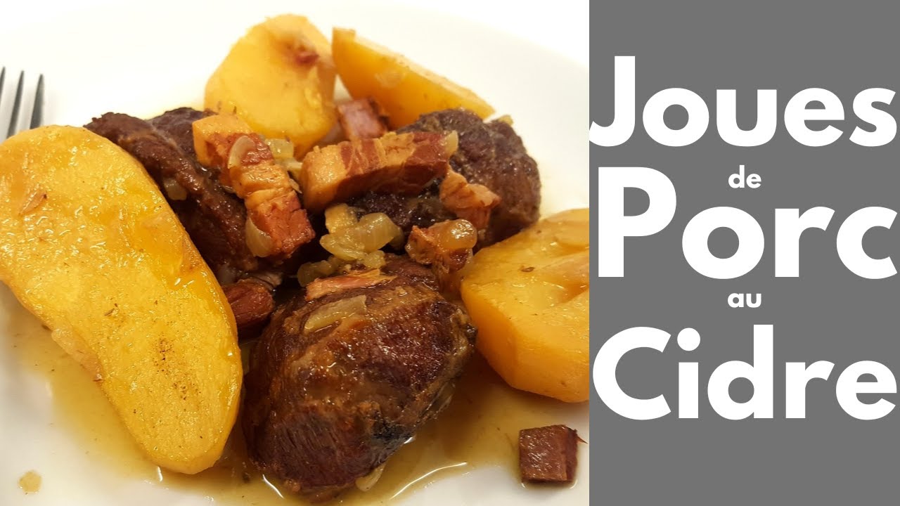 JOUES de PORC au CIDRE (Tous en cuisine avec Seb)