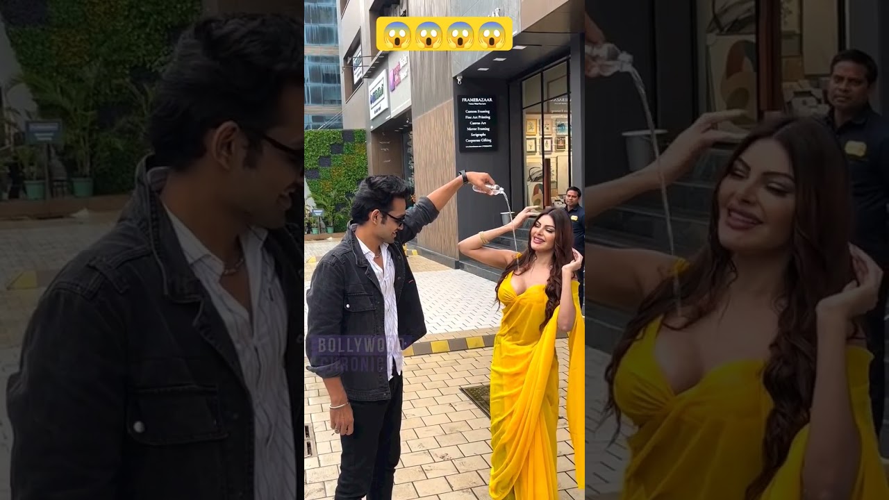 sherlyn chopra hot video in public place 😱😱😂 #romanticstatus #youtubeshort #sherlynchopra