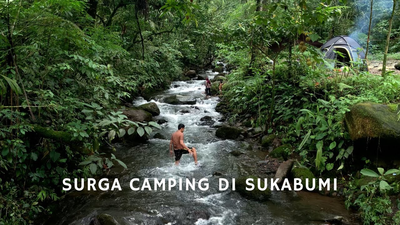 Camping Keluarga di Pinggir Sungai Hutan Paseban Fly Resort Sukabumi #camping #kemping