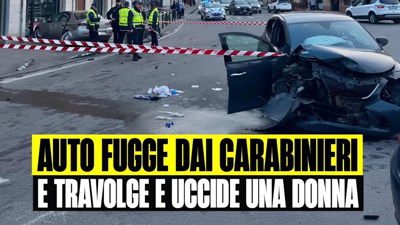 ULTIM'ORA AUTO FUGGE DAI CARABINIERI SI SCHIANTA E TRAVOLGE ALTRA AUTO: MORTA UNA DONNA - MODENA