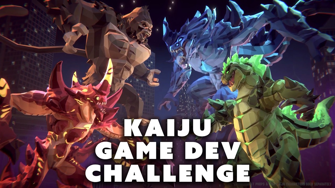 4 разработчика игр, 4 игры Kaiju на Unity и Unreal Engine — Synty Art Pack Challenge