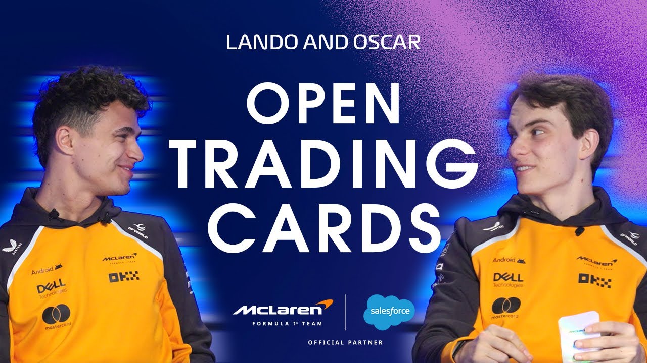 McLaren F1 Team Drivers Design Custom Trading Cards with Agentforce