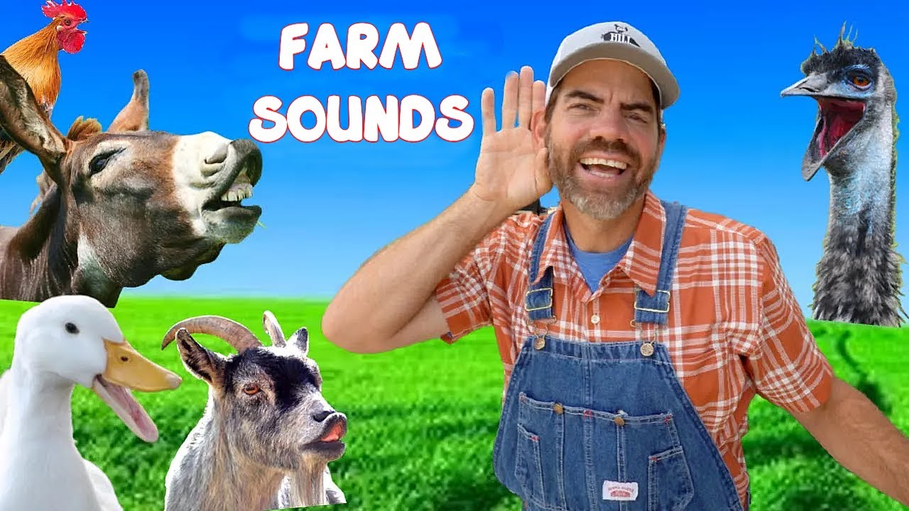 Exploring Animal Sounds with Farmer Jason! (Fun Educational Video For Kids)