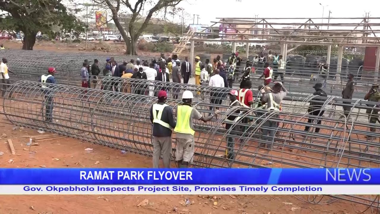 RAMAT PARK FLYOVER: Gov. Okpebholo Inspects Project Site, Promises Timely Completion