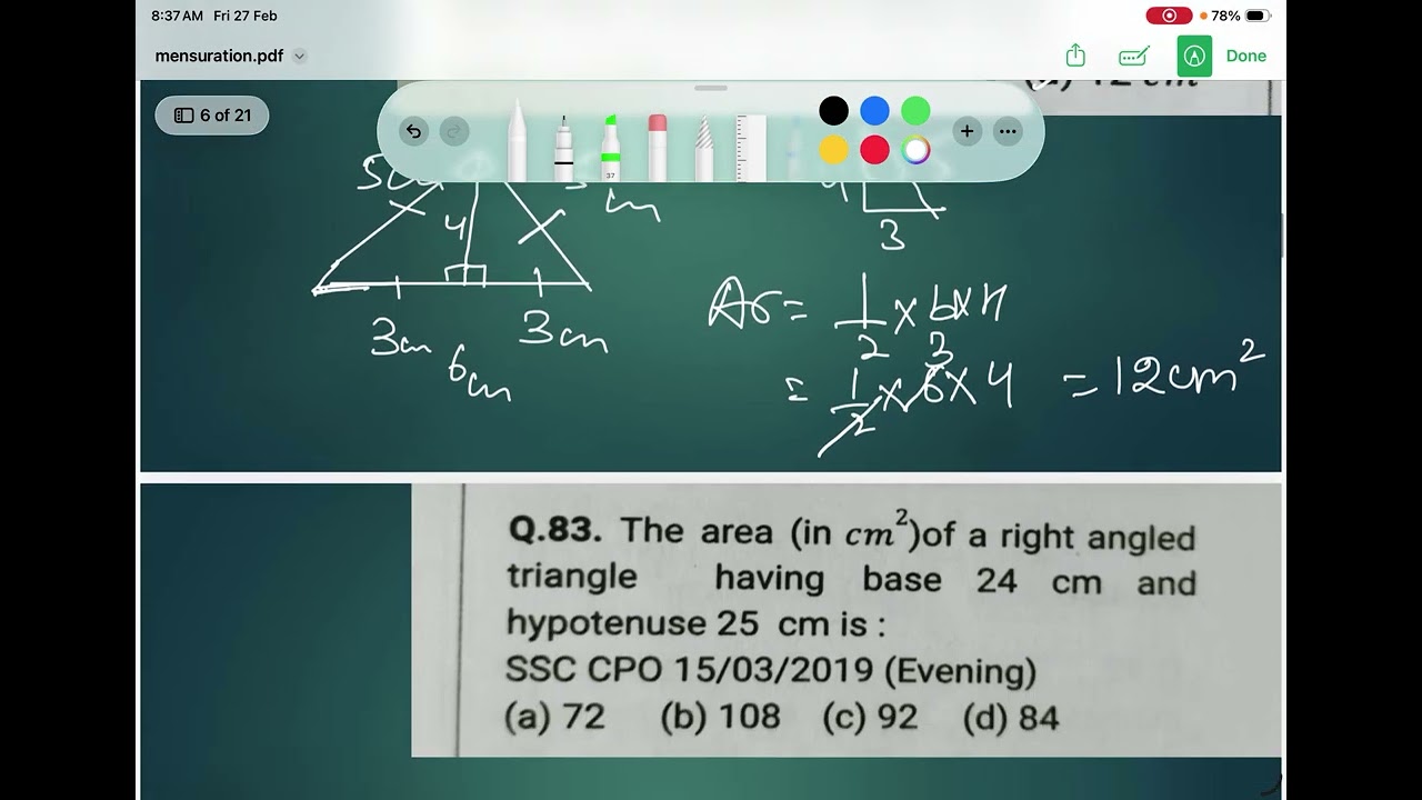 Mensuration |JKSSB| |SSC| |RAILWAY| |UPPSC|