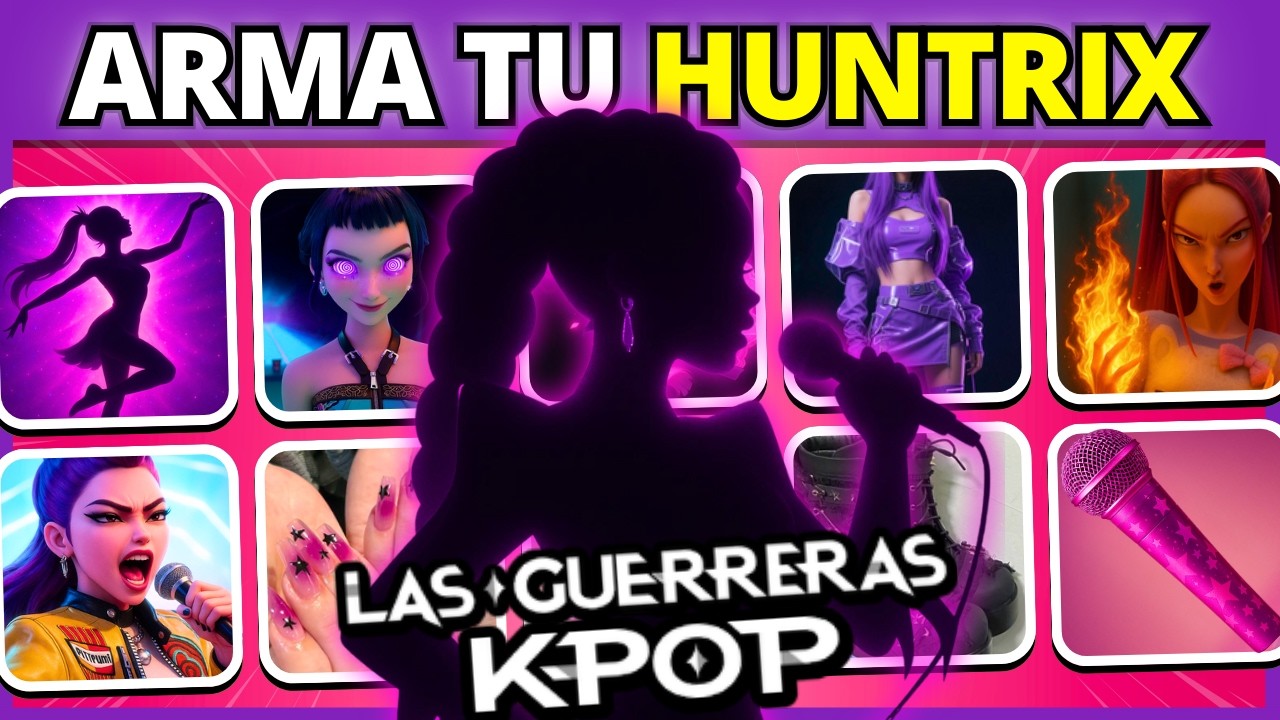📀🎙️Arma tu vida como una Huntrix | GUERRERAS DEL K-POP 🎶 | #booquiz #trivia
