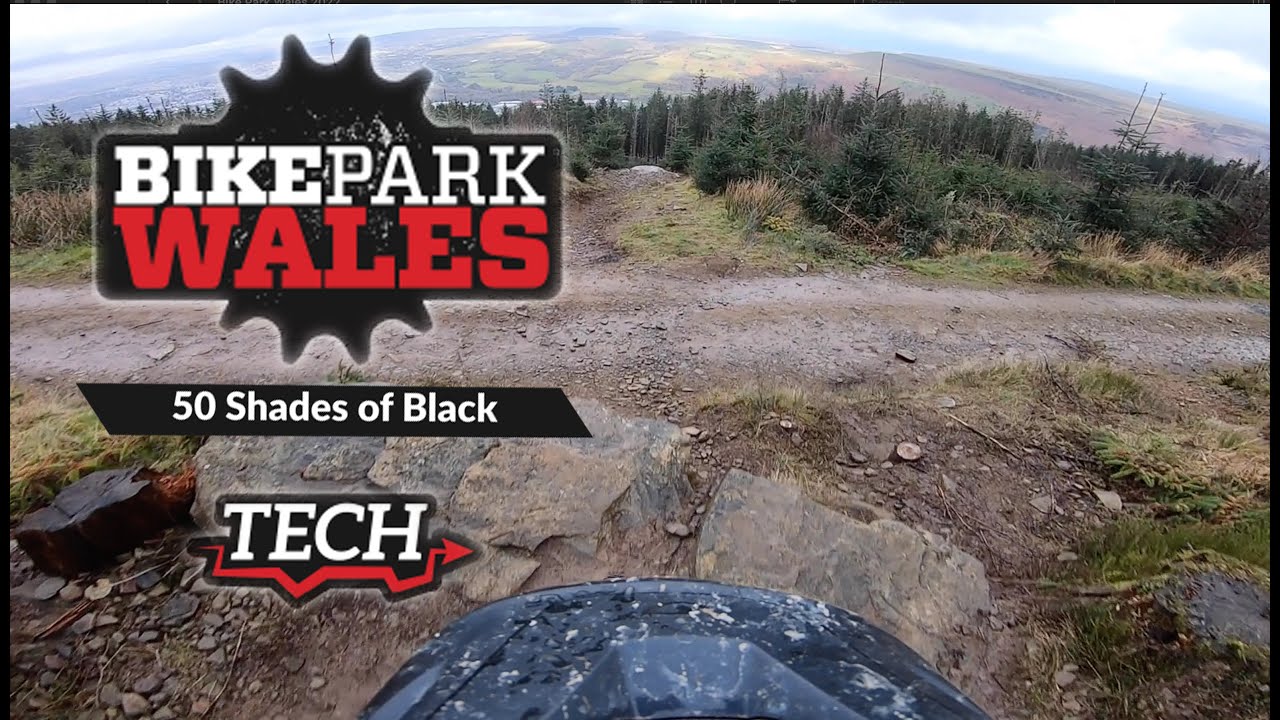 Bike Park Wales - 50 Shades of Black full run (Wet) 2022