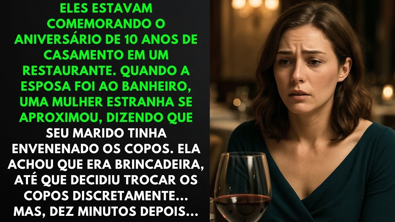 No Aniversário Deles, o Marido Colocou Algo na Taça de Vinho da Esposa… mas Ela Trocou as Taças