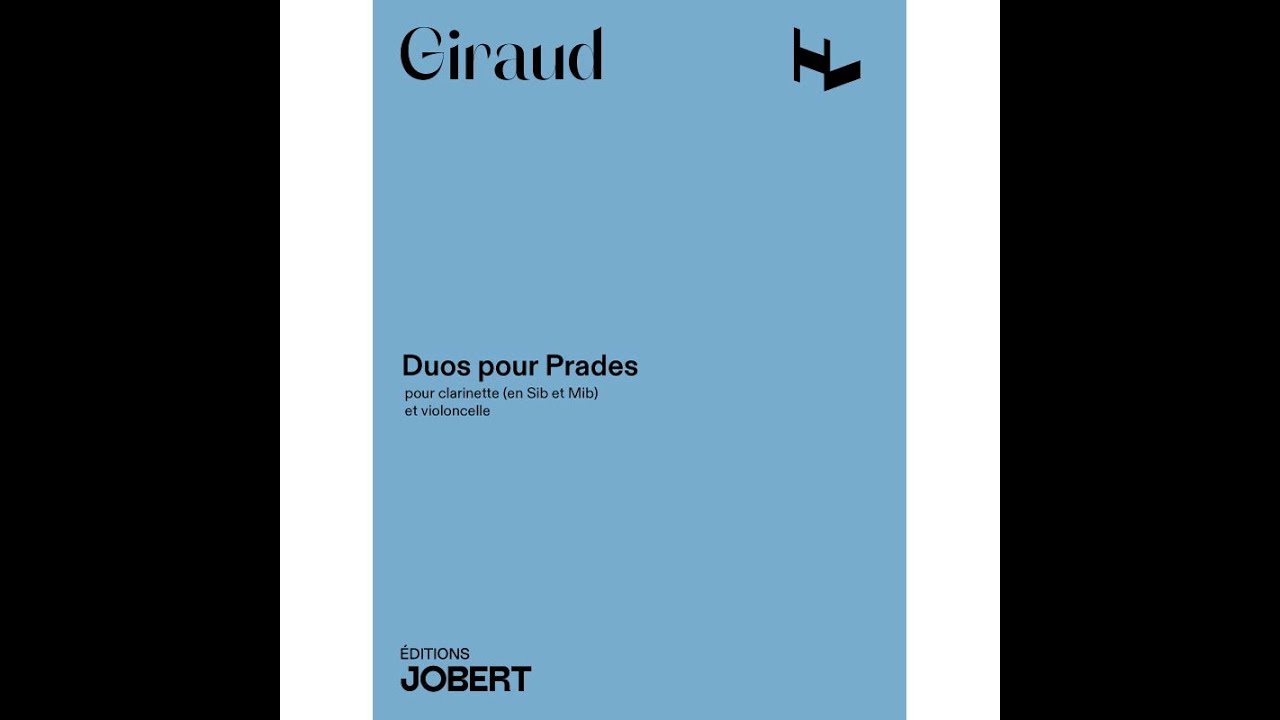 Duos pour Prades, Suzanne Giraud - Duo pour clarinette et violoncelle - 2002