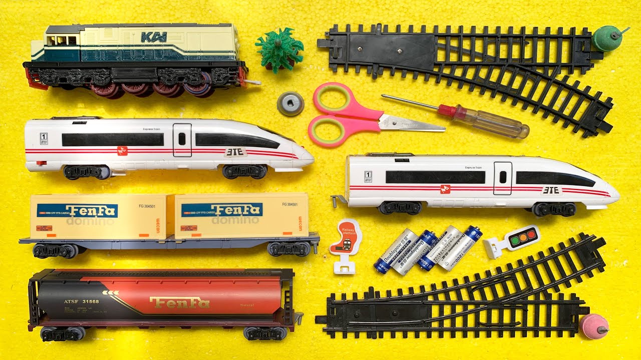 Unboxing Dan Merakit Mainan Kereta Cepat Whoosh, Kereta Api Classic, Kereta Api Uap - Train Toys