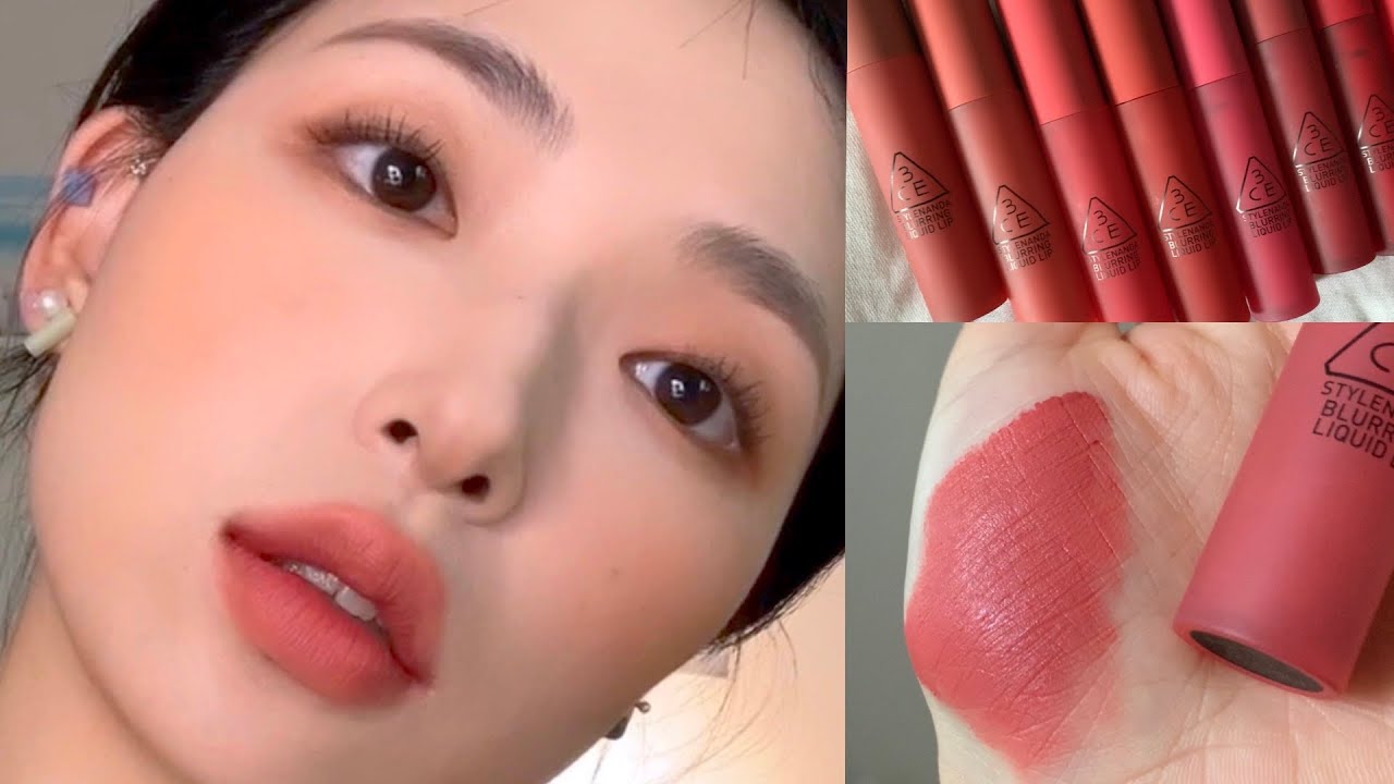 [3CE Blurring Liquid Lip] 꾸안꾸 VS. 블러 빈티지 풀 메이크업 | Review and Make-up