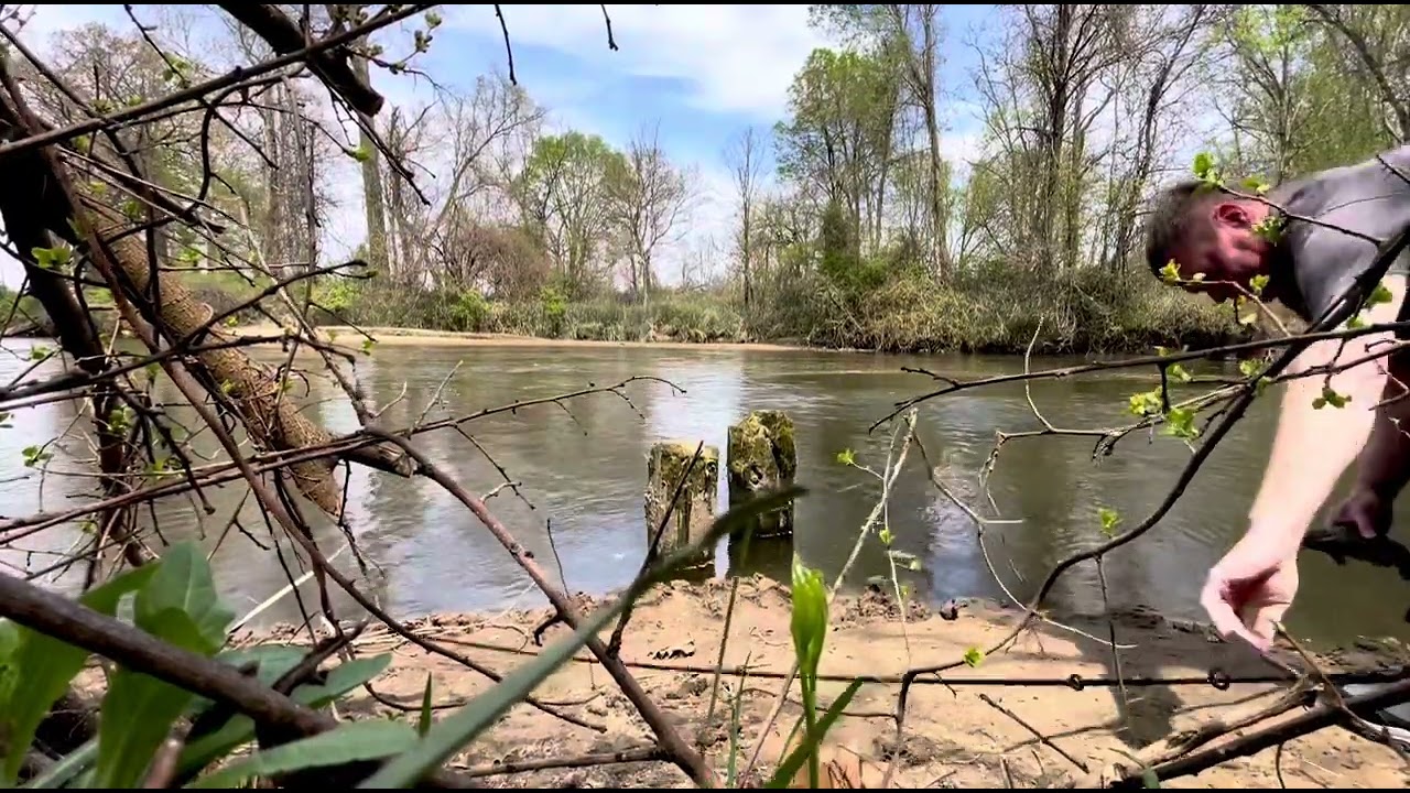 🎣 Smallmouth Bass at Yellow River, Knox, IN 🎣
