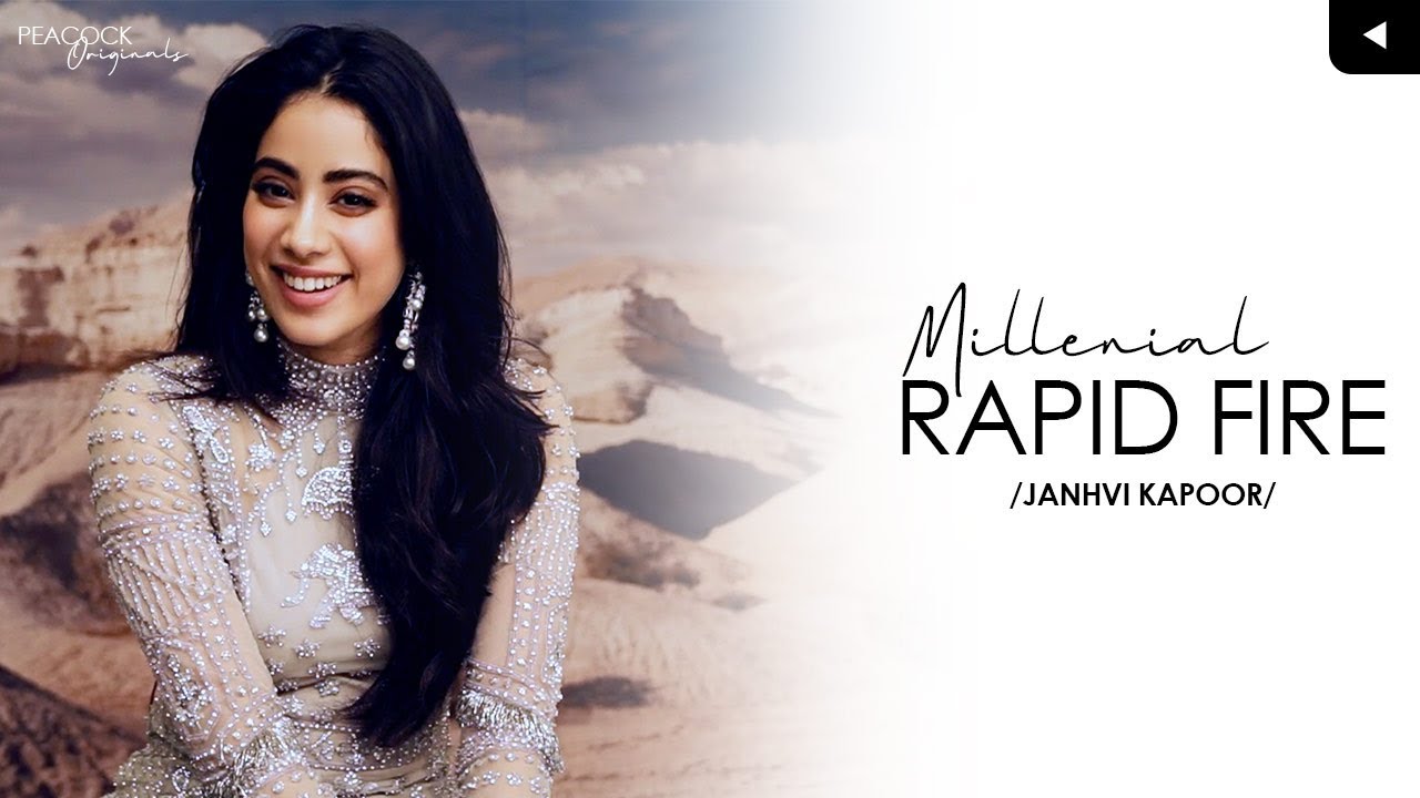 MILLENNIAL RAPID FIRE CHALLENGE | JANHVI KAPOOR
