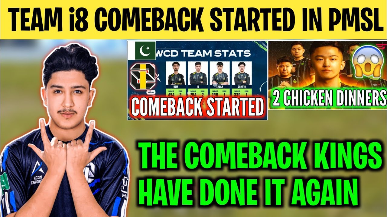COMEBACK KINGS ARE BACK😍 | Team i8 Comeback Started In Pmsl🥶 | Casters love for Team i8🥰