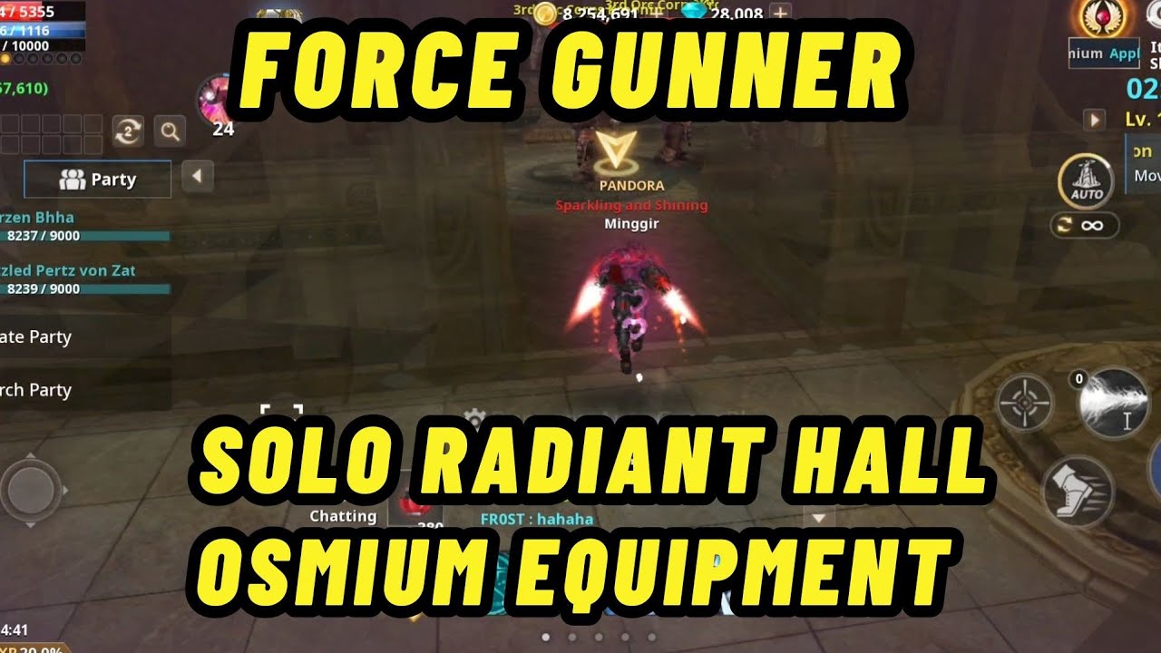 Cabal Infinite Combo Force Gunner Gameplay Solo Radiant Hall