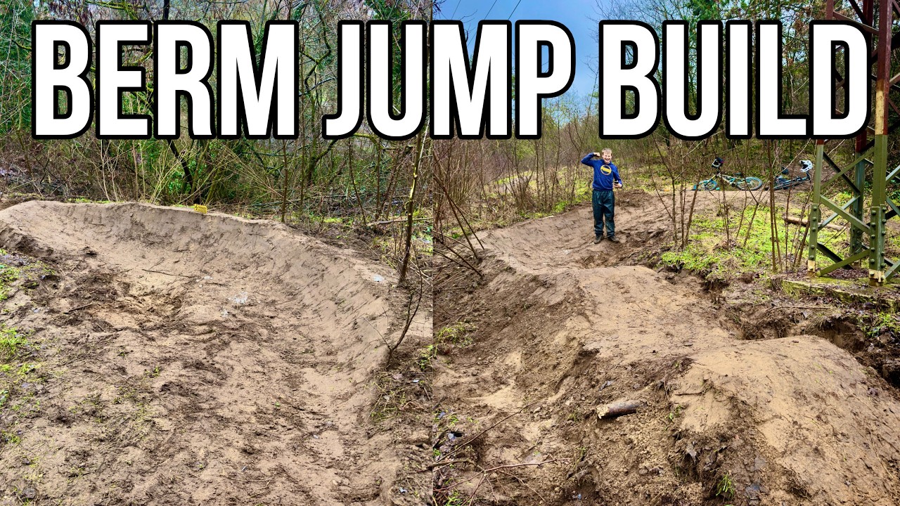 PÁLYA ÉPÍTÉS CSÖMÖRÖN! Berm Jump Build-Test