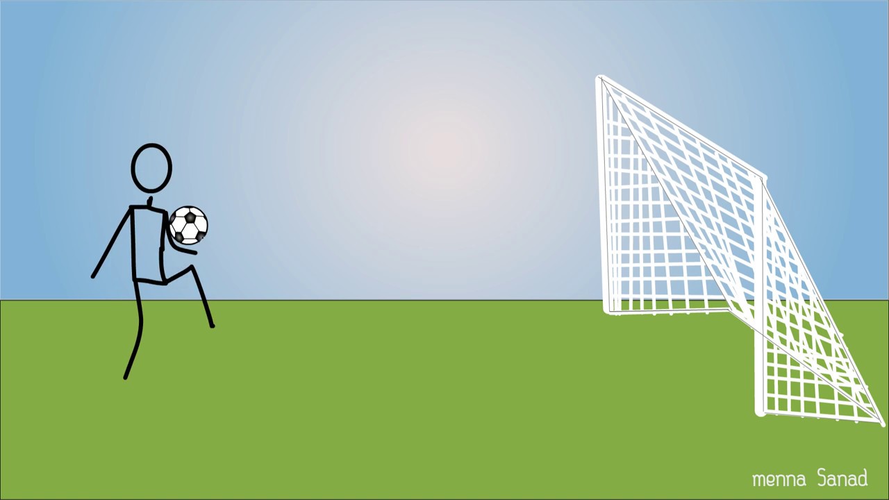 football player- stick figure