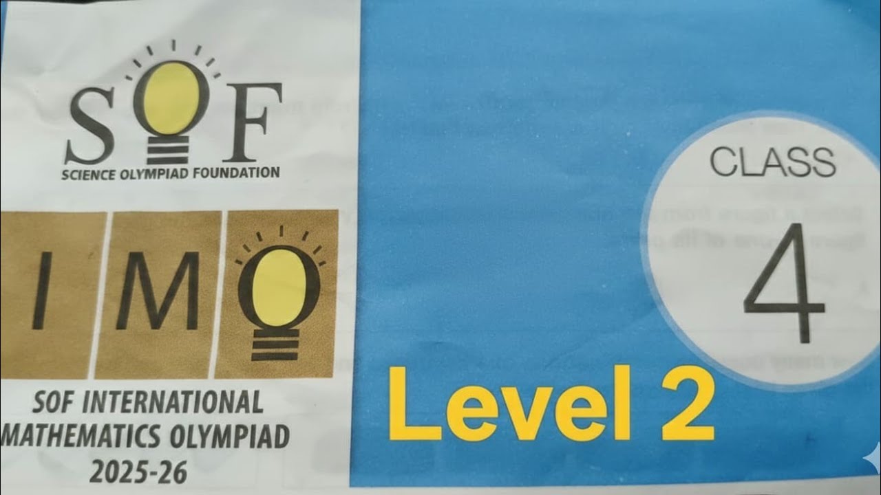 IMO Level 2 Class 4 2025-26 SOF Answer l Maths Olympiad l#IMO 2025 #sof #mathsolympiad  #answerkey