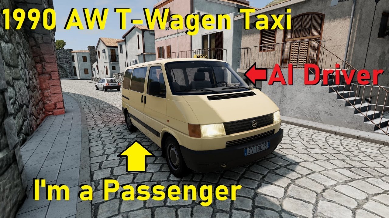 BeamNG.drive (Mod) Freeroam: Italy - 1990 AW T-Wagen Taxi