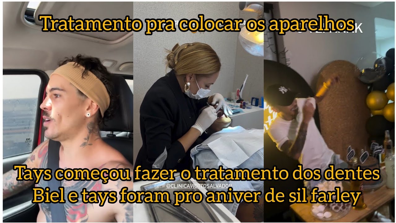 Tays começou o tratamento dos dentes, biel e tays foram pro aniversário de sil farley 