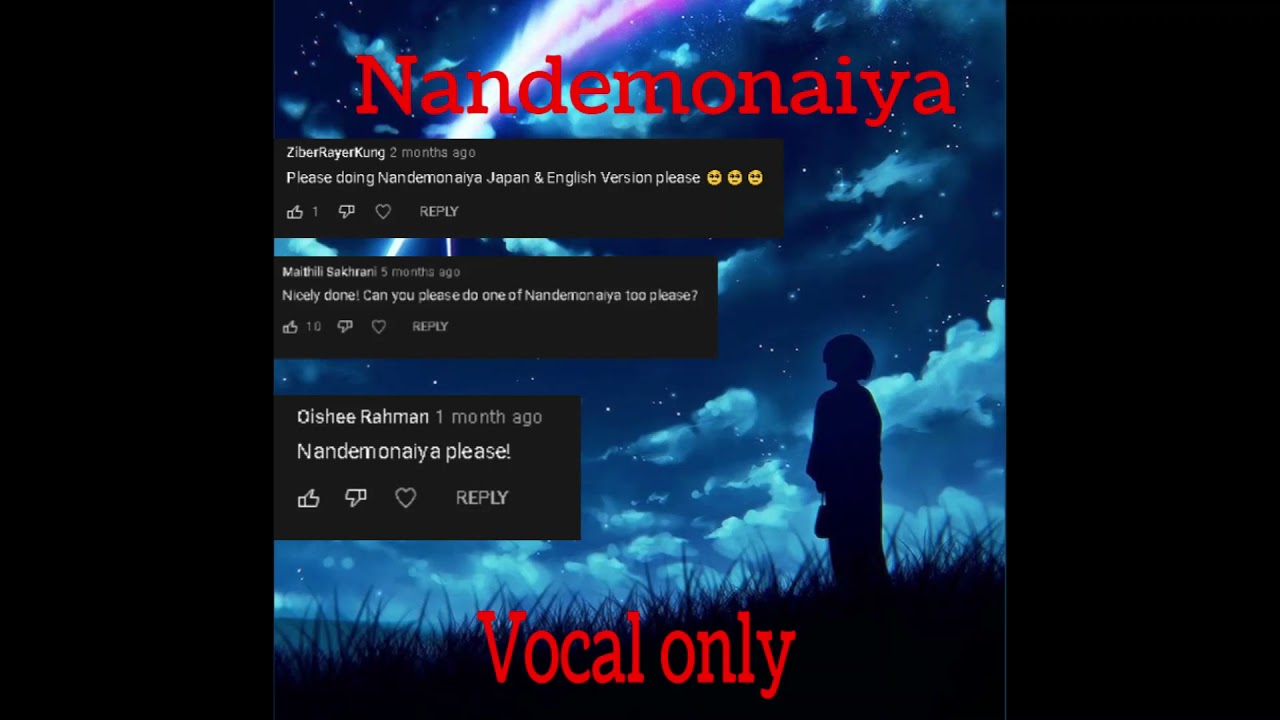 Nandemonaiya Japan - Vocal Only