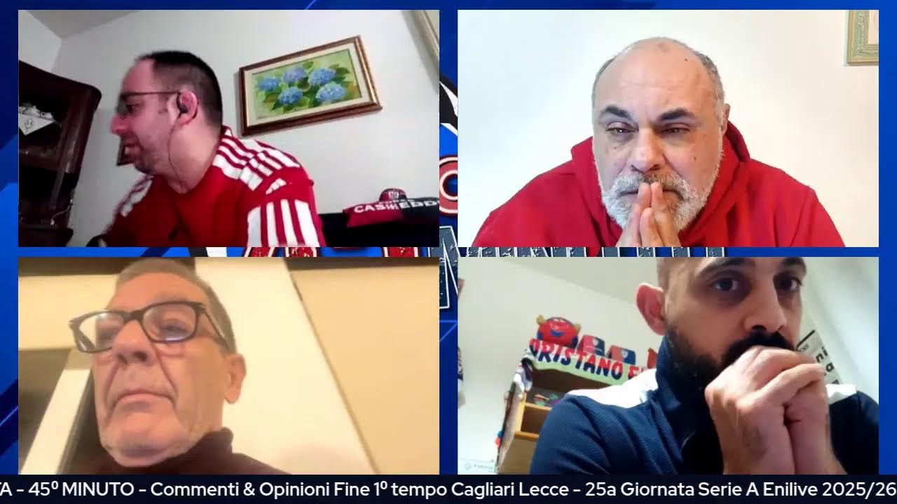 45⁰ Minuto - Opinioni & Commenti Fine 1⁰ Tempo Cagliari VS Lecce - 25a Giornata Serie A  2025/26