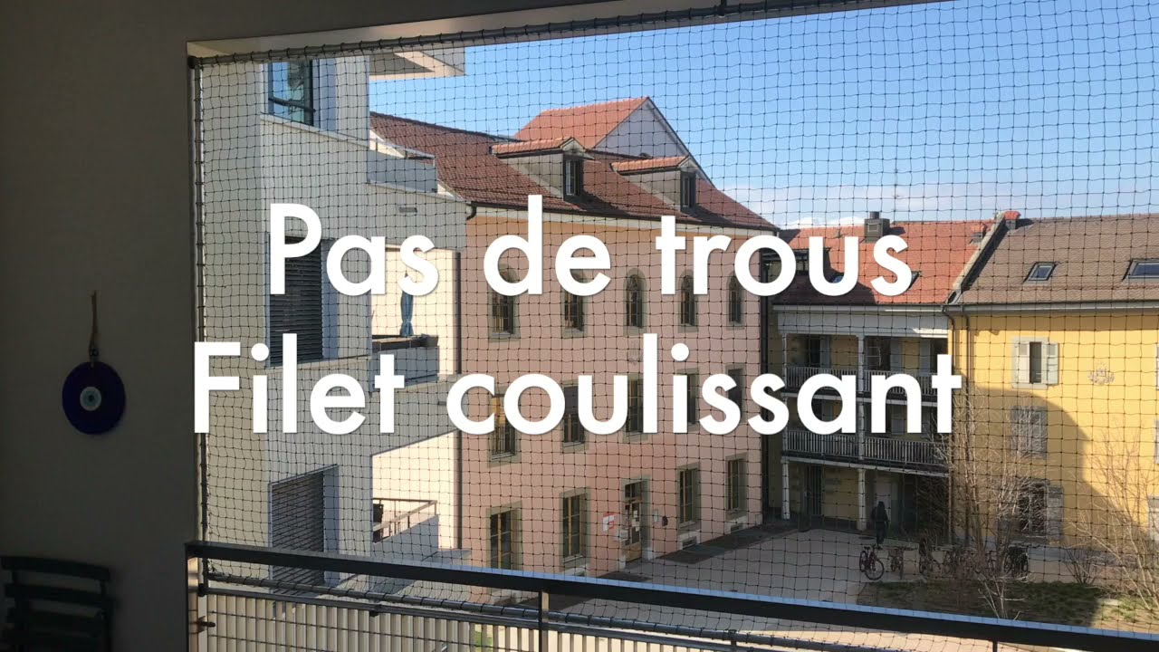 Cadre de protection pour chats sans percer les murs, filet coulissant