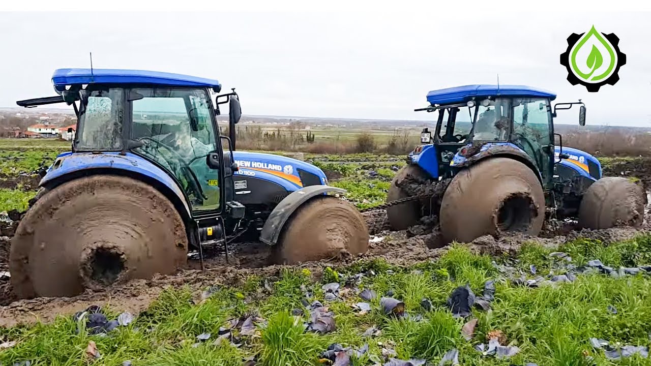 Tractor Stuck In Mud Compilation | Amazing Tractor Operator Skills #16