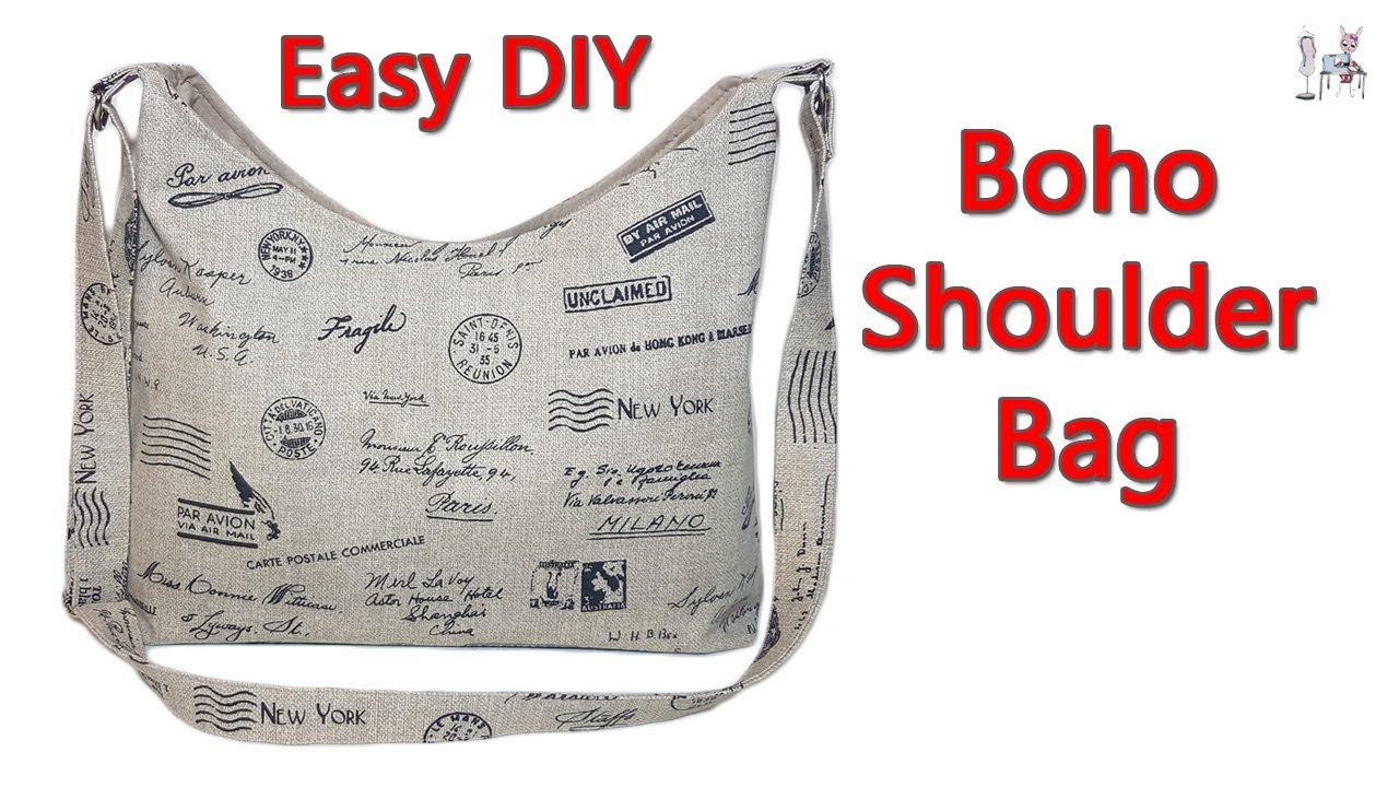 EASY DIY BOHO SHOULDER BAG | CROSSBODY BAG | BOHO BAG | DIY BAG | BAG MAKING IDEAS