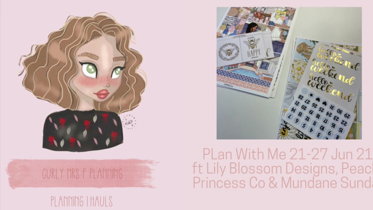Plan with Me | 21-27 Jun 21 | ft Peachy Princess Co | CG Plans | Mundane Sunday