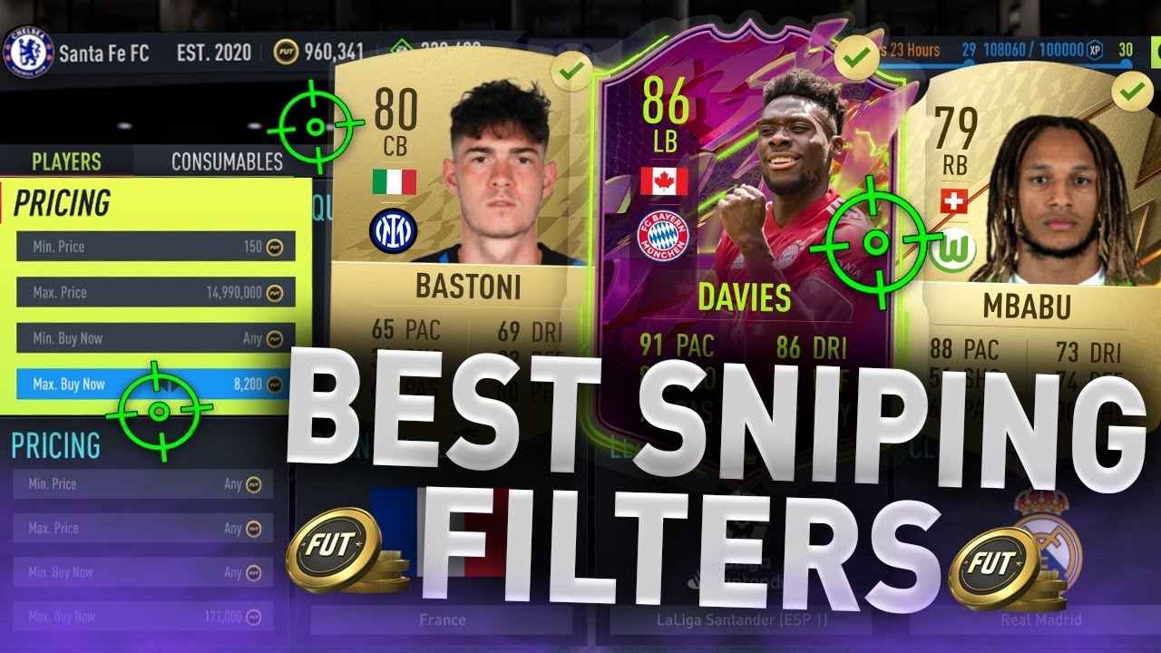 WOW! 🔥 THE BEST SNIPING FILTERS #32 *MAKE 300K QUICKLY* (FIFA 22 BEST SNIPING FILTERS TO MAKE COINS)