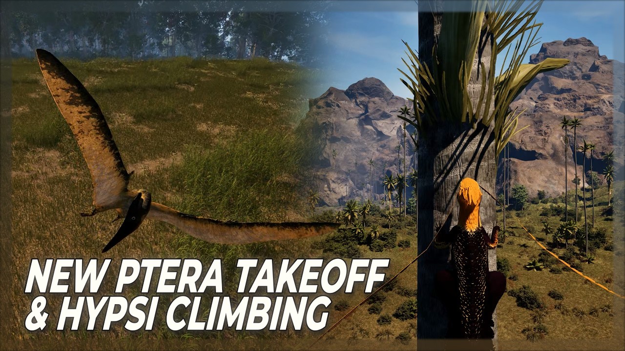 Ptera New Takeoff & Hypsi Climbing - The Isle Hordetesting