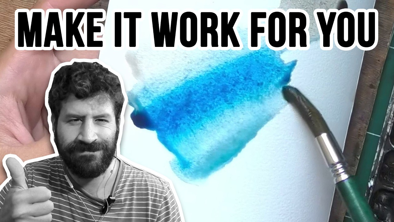 How to Make Watercolor Do the Work for YOU!