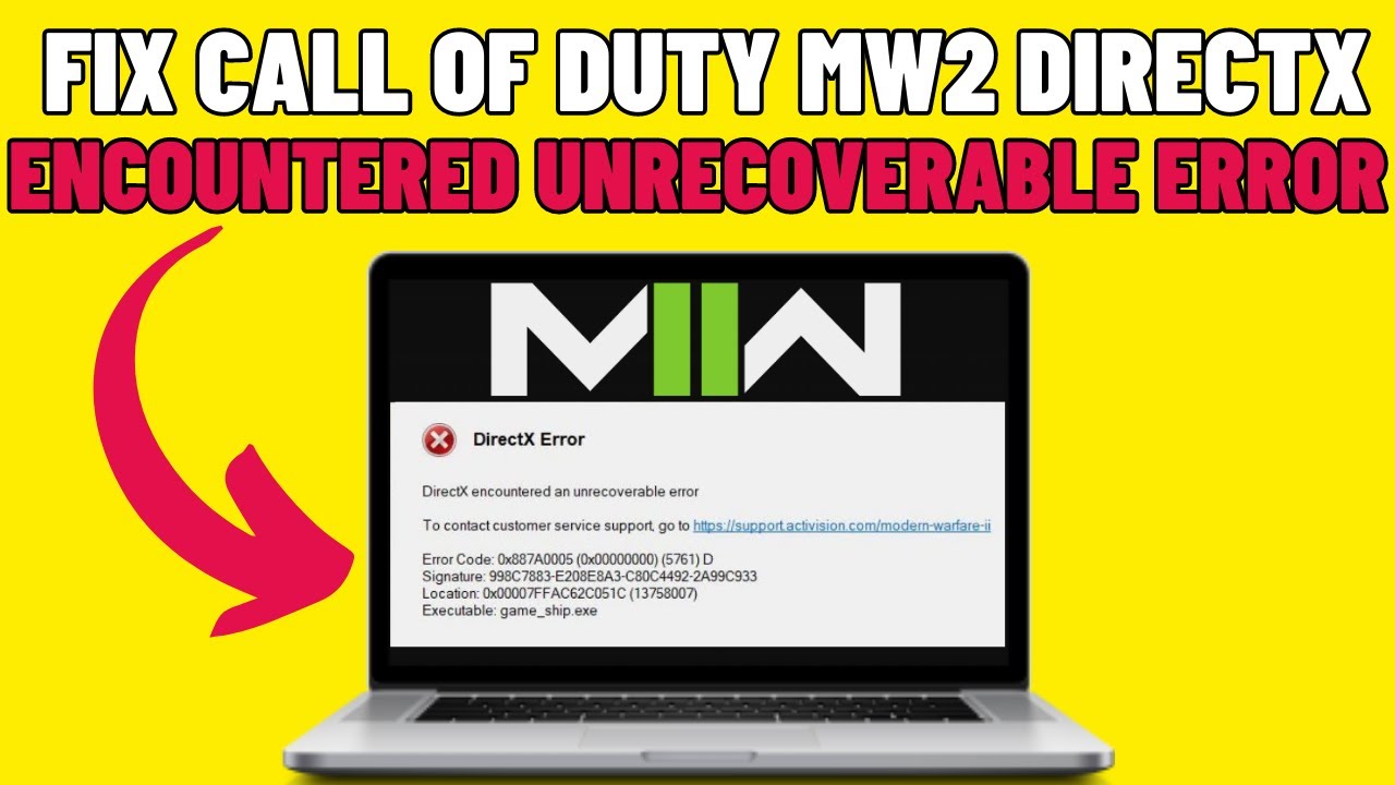 Как исправить ошибку DirectX в COD MW2 (2026)