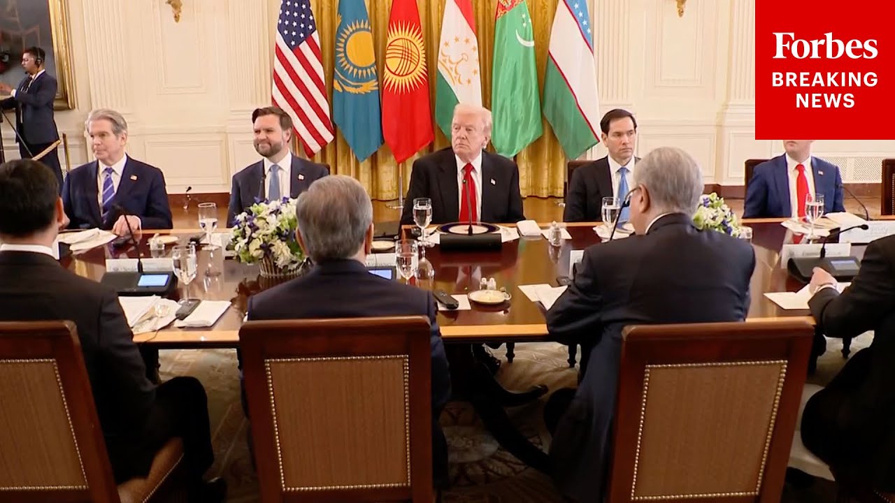 President Trump Holds Dinner For Officials From Central Asian Countries At The White House